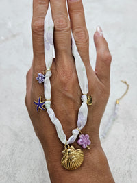 Completo cocker bracciale +collana con charms acciaio inox
