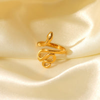 ANELLO SNAKE ORO ACCIAIO INOX 304 REGOLABILE
