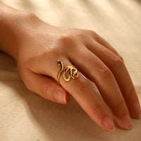 ANELLO SNAKE ORO ACCIAIO INOX 304 REGOLABILE