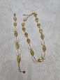 Completo conchiglie bracciale +collana in acciaio inox