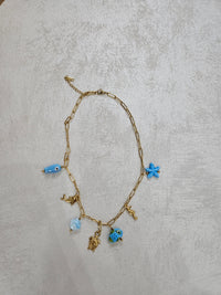 Collana con charm tartaruga in acciaio inox