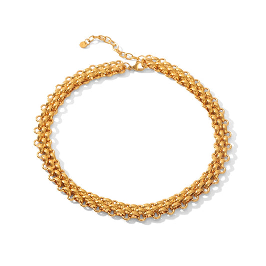 COLLIER SOFIA IN ORO ACCIAIO INO 304