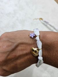 Completo cocker bracciale +collana con charms acciaio inox