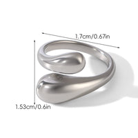 ANELLO HUG SILVER REGOLABILE ACCIAIO INOX 304