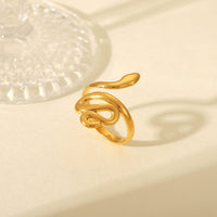 ANELLO SNAKE ORO ACCIAIO INOX 304 REGOLABILE