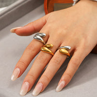 ANELLO HUG SILVER REGOLABILE ACCIAIO INOX 304