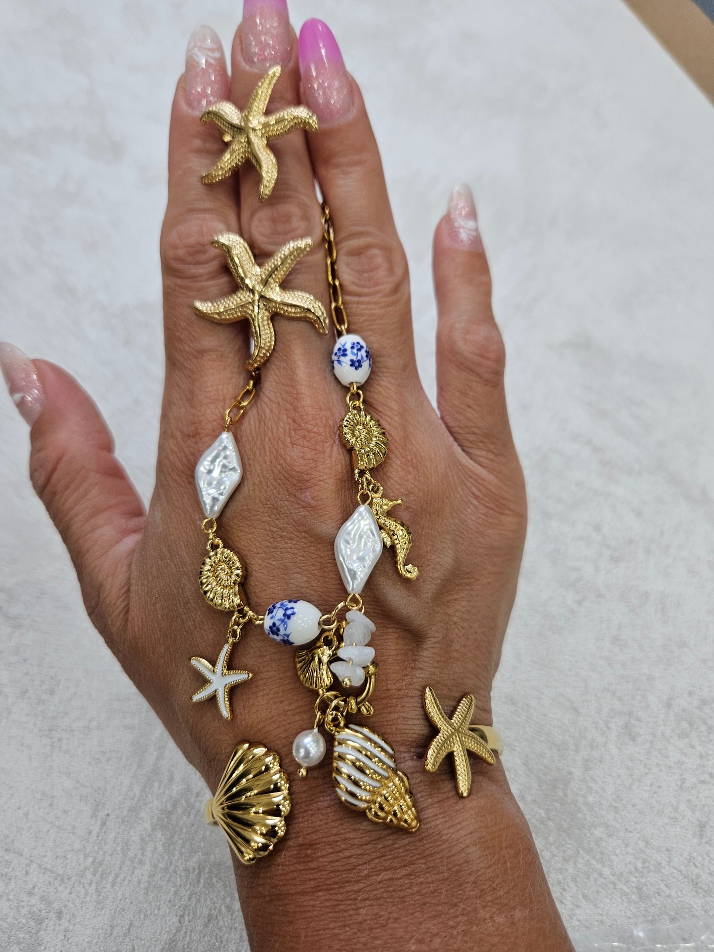 Tris Marino orecchini bracciale e collana in acciaio inox inossidabile
