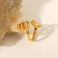 ANELLO SNAKE ORO ACCIAIO INOX 304 REGOLABILE