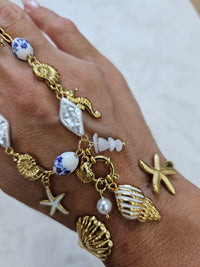 Tris Marino orecchini bracciale e collana in acciaio inox inossidabile