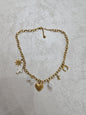 Collana cuore charm in acciaio inox