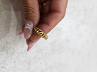 Anello regolabile in oro in acciaio inox